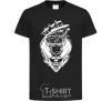 Kids T-shirt Naruto fox silhouette black фото