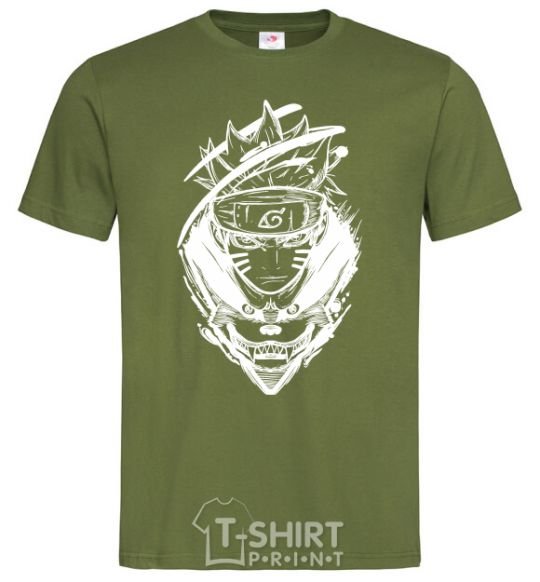 Men's T-Shirt Naruto fox silhouette millennial-khaki фото