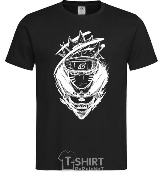 Men's T-Shirt Naruto fox silhouette black фото