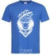 Men's T-Shirt Naruto fox silhouette royal-blue фото