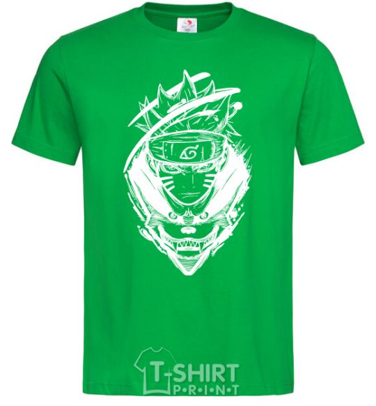 Men's T-Shirt Naruto fox silhouette kelly-green фото