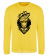 Sweatshirt Naruto fox silhouette yellow фото