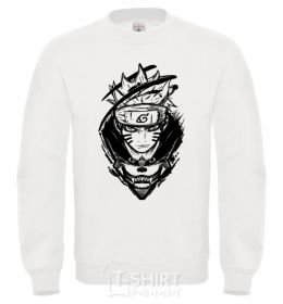 Sweatshirt Naruto fox silhouette White фото