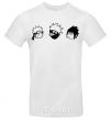 Men's T-Shirt Naruto sasuke kakashi White фото