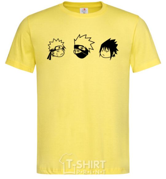 Men's T-Shirt Naruto sasuke kakashi cornsilk фото