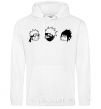 Men`s hoodie Naruto sasuke kakashi White фото