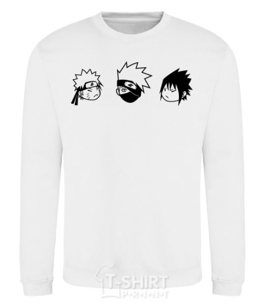 Sweatshirt Naruto sasuke kakashi White фото