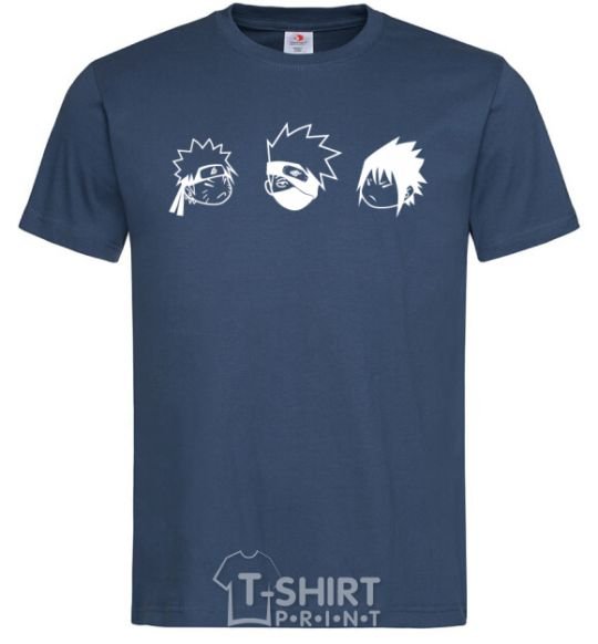 Men's T-Shirt Naruto sasuke kakashi navy-blue фото