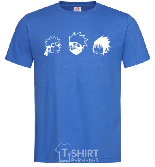 Men's T-Shirt Naruto sasuke kakashi royal-blue фото