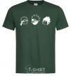 Men's T-Shirt Naruto sasuke kakashi bottle-green фото