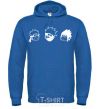 Men`s hoodie Naruto sasuke kakashi royal фото