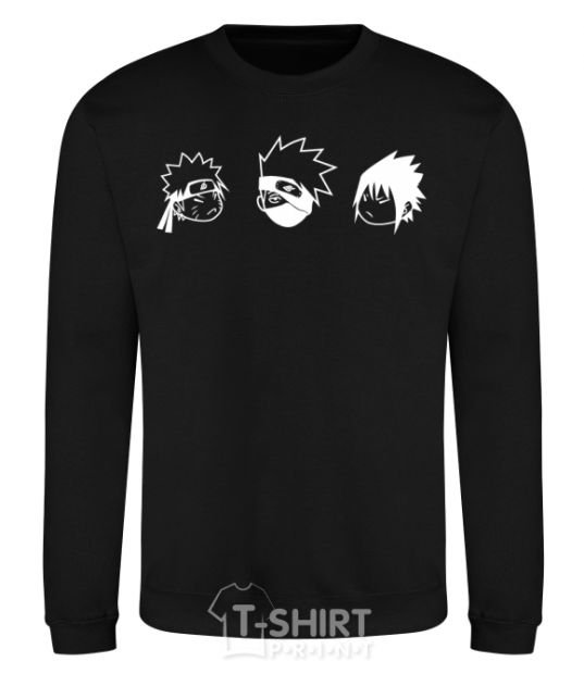 Sweatshirt Naruto sasuke kakashi black фото