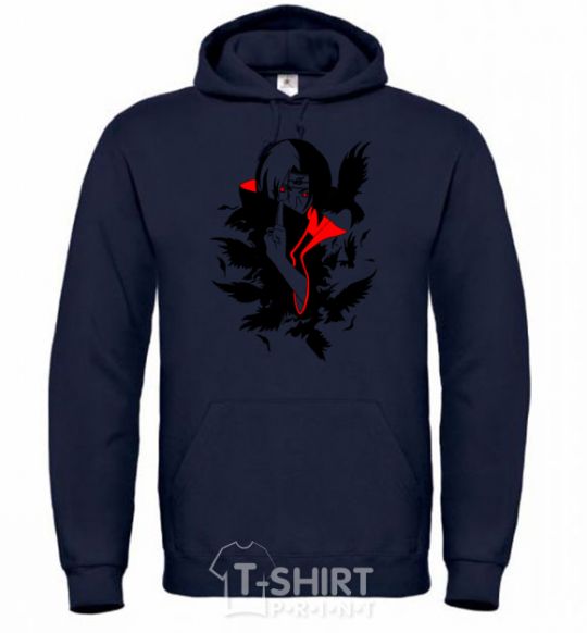 Men`s hoodie Akatsuki Itachi navy-blue фото