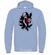 Men`s hoodie Akatsuki Itachi sky-blue фото