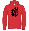 Men`s hoodie Akatsuki Itachi bright-red фото