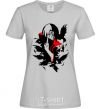 Women's T-shirt Akatsuki Itachi grey фото