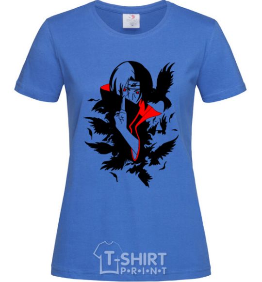 Women's T-shirt Akatsuki Itachi royal-blue фото