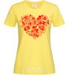 Women's T-shirt Rose heart cornsilk фото