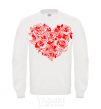 Sweatshirt Rose heart White фото