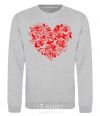 Sweatshirt Rose heart sport-grey фото