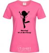 Women's T-shirt Warning it is a girl party heliconia фото