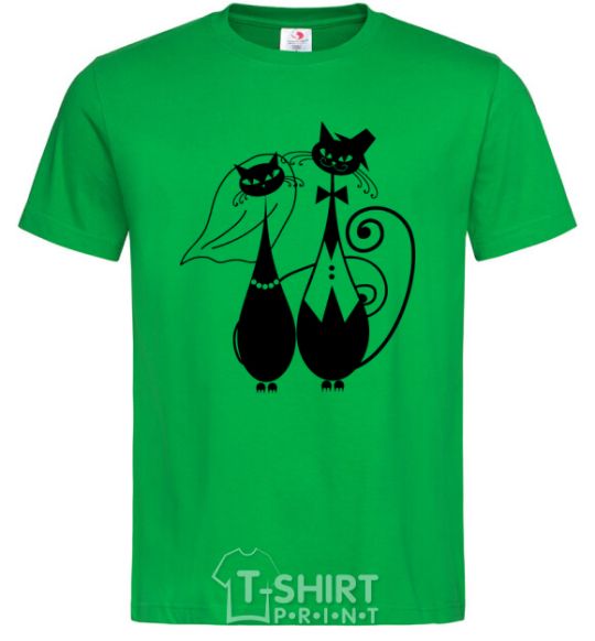 Men's T-Shirt Wedding cat kelly-green фото