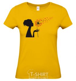 Women's T-shirt Love dandelion cornsilk фото