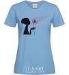 Women's T-shirt Love dandelion sky-blue фото