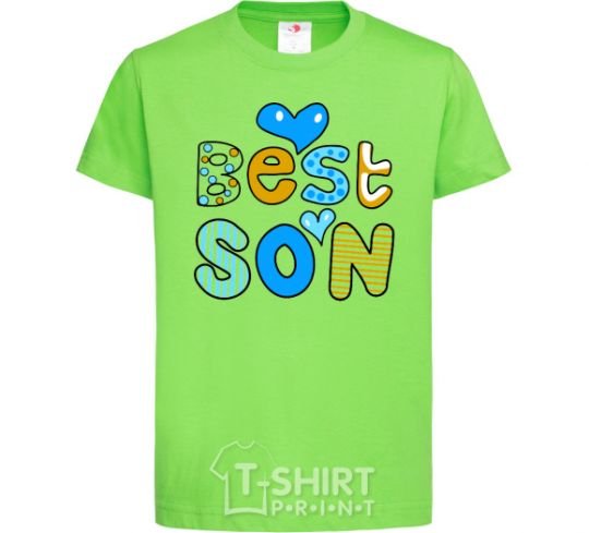 Kids T-shirt Best son orchid-green фото