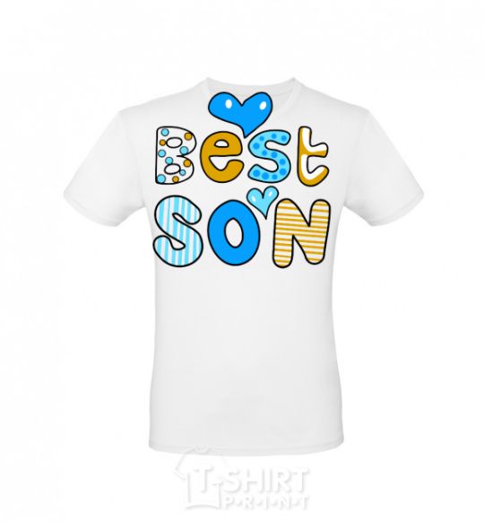 Мужская футболка Best son Белый фото