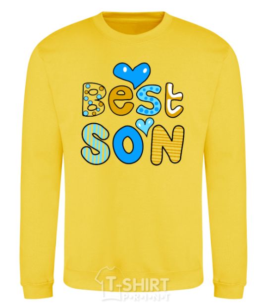 Свитшот Best son Солнечно желтый фото