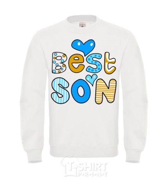 Свитшот Best son Белый фото