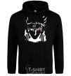 Men`s hoodie Naruto kakashi silhouette black фото