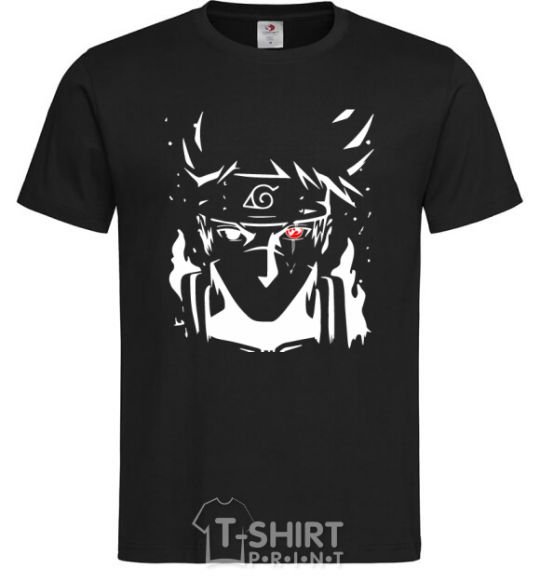 Men's T-Shirt Naruto kakashi silhouette black фото