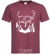 Men's T-Shirt Naruto kakashi silhouette burgundy фото