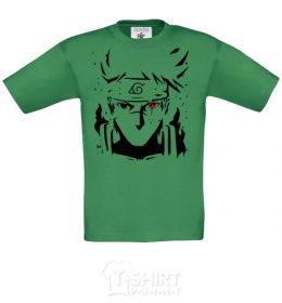 Kids T-shirt Naruto kakashi silhouette orchid-green фото