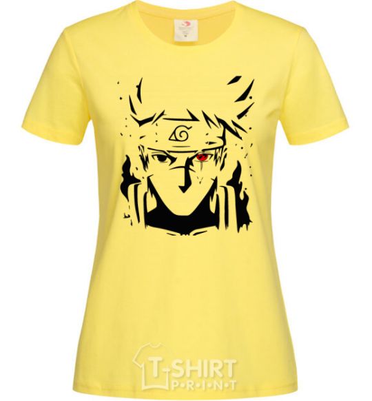 Women's T-shirt Naruto kakashi silhouette cornsilk фото