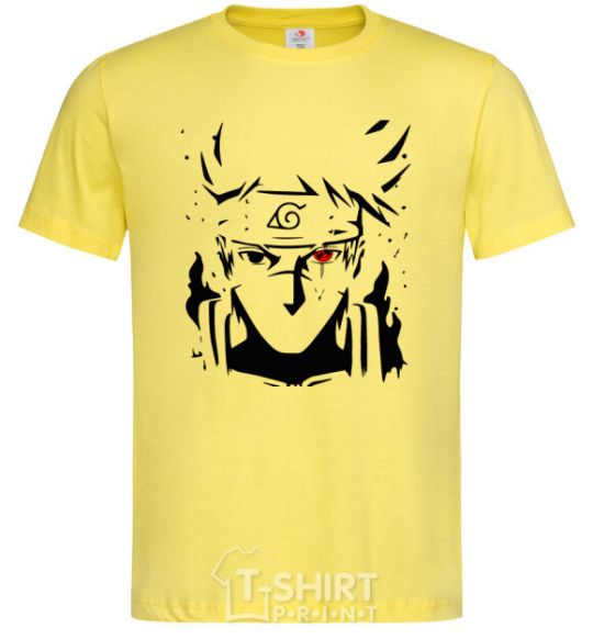 Men's T-Shirt Naruto kakashi silhouette cornsilk фото