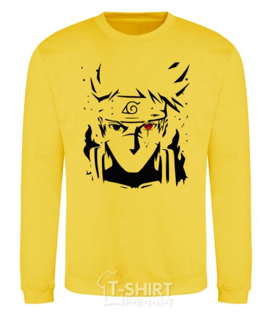 Свитшот Naruto kakashi силуэт Солнечно желтый фото