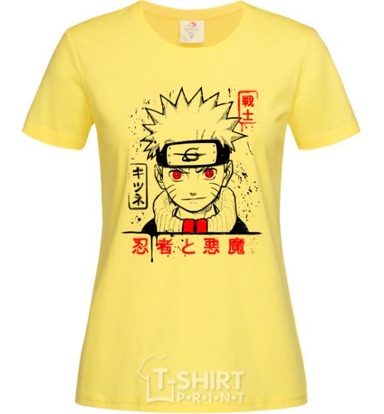 Women's T-shirt Naruto characters cornsilk фото