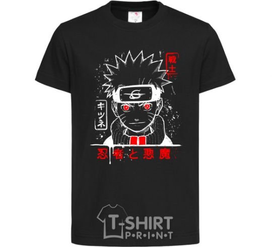 Kids T-shirt Naruto characters black фото