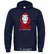 Men`s hoodie Bella ciao Paper House navy-blue фото