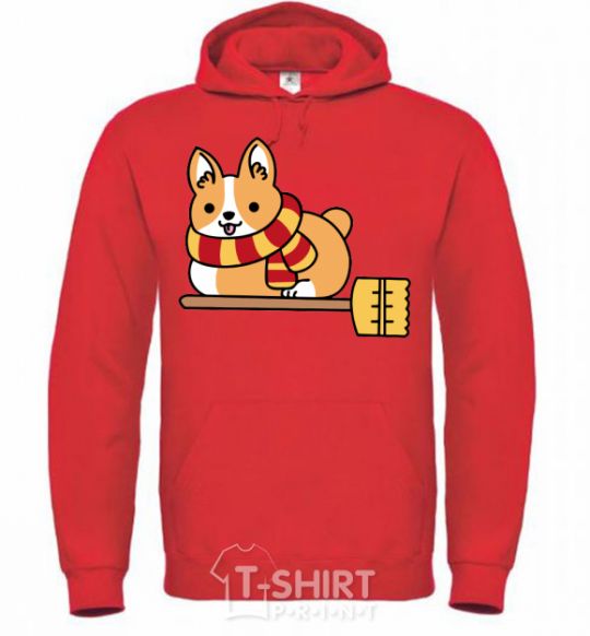 Men`s hoodie Corgi potter gryffindor bright-red фото