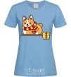 Women's T-shirt Corgi potter gryffindor sky-blue фото