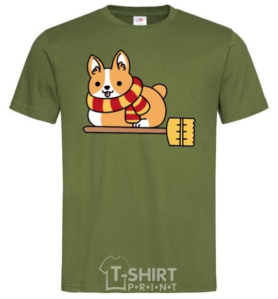 Men's T-Shirt Corgi potter gryffindor millennial-khaki фото