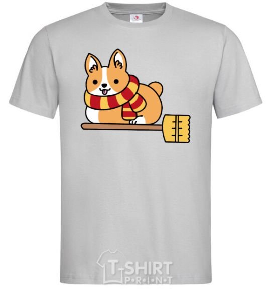 Men's T-Shirt Corgi potter gryffindor grey фото