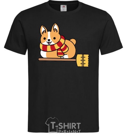 Men's T-Shirt Corgi potter gryffindor black фото