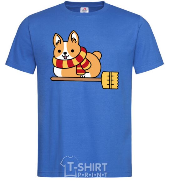 Men's T-Shirt Corgi potter gryffindor royal-blue фото