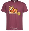 Men's T-Shirt Corgi potter gryffindor burgundy фото