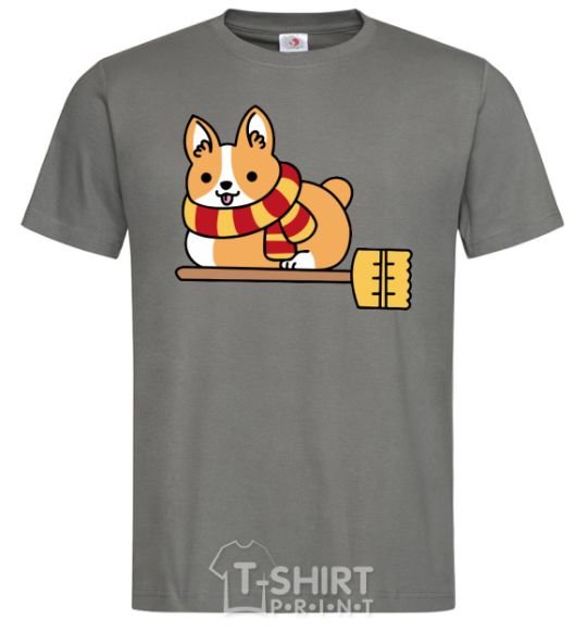 Men's T-Shirt Corgi potter gryffindor dark-grey фото